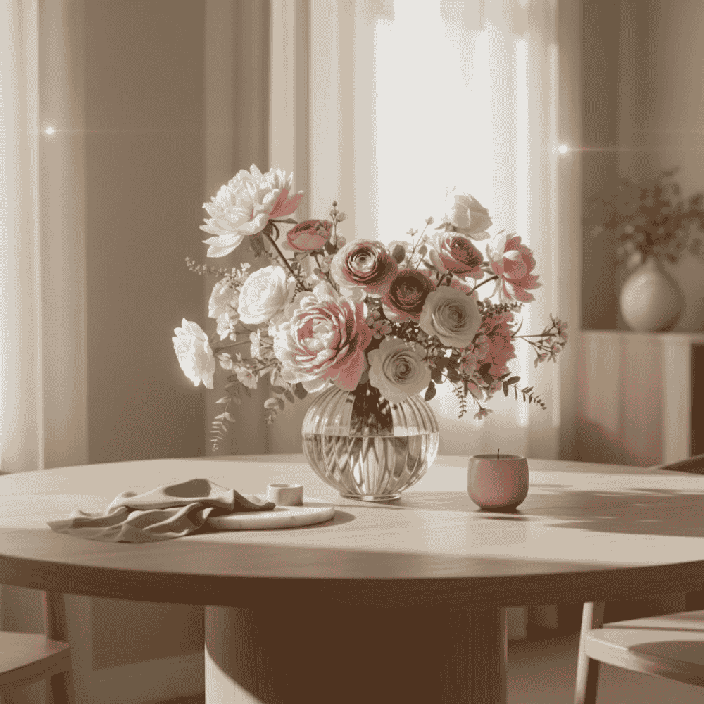 Blossom flowers & Vase decor