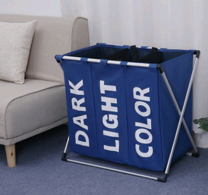 Space-Saving Waterproof Laundry Hamper with Eco-Friendly Divided Storage