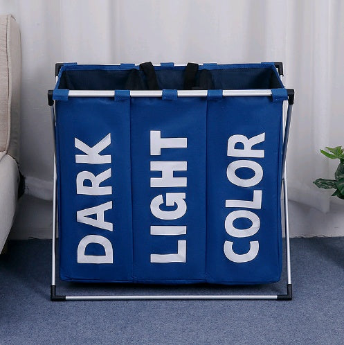 Space-Saving Waterproof Laundry Hamper with Eco-Friendly Divided Storage