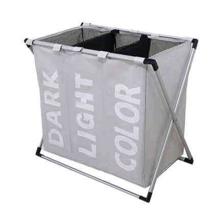 Space-Saving Waterproof Laundry Hamper with Eco-Friendly Divided Storage