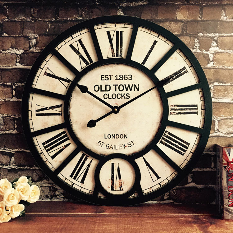 Vintage Wall Clock – Perfect Decor for Cafes, Bars & Restaurants