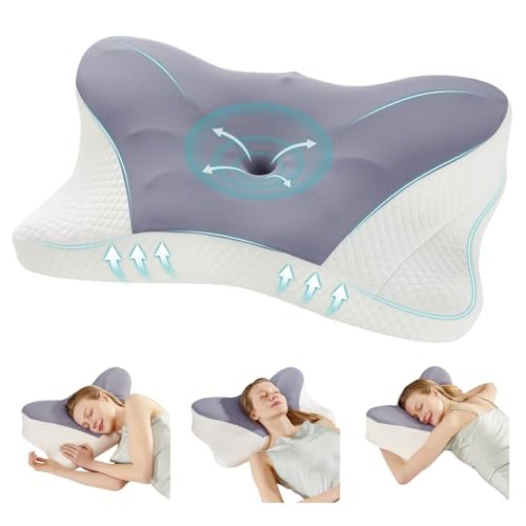 Ergonomic Cooling Neck Pillow for Deep, Restful, Recharging Sleep