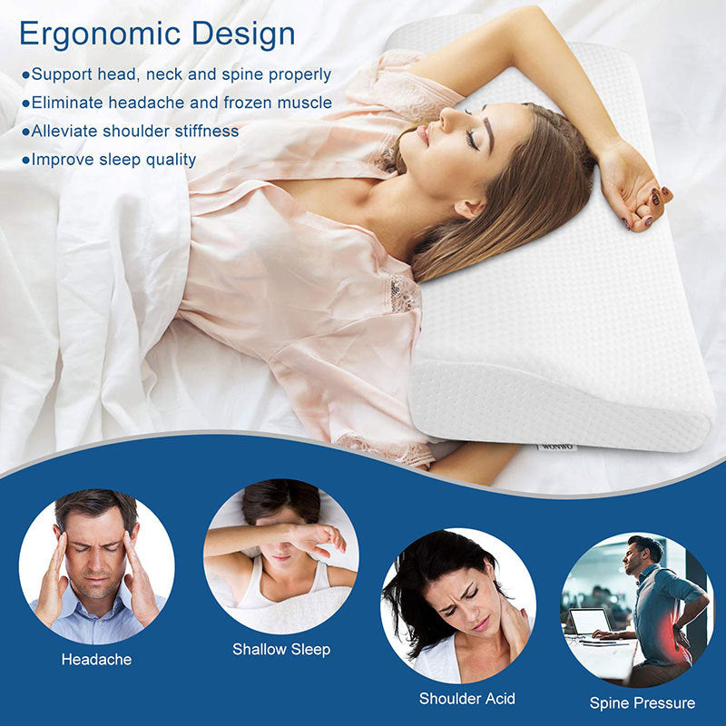 Orthopedic Neck Support Pillow for Deep, Restful Sleep