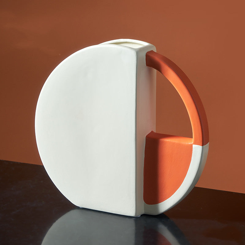 Chic Light-Luxury Ceramic Vase for Effortless Home Styling