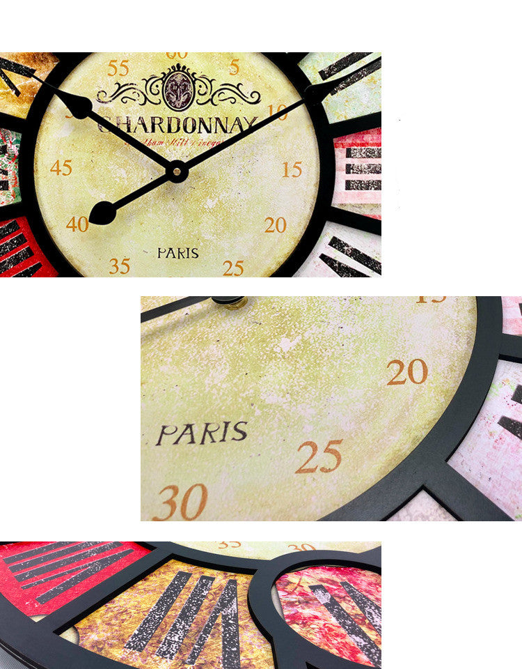 Vintage Wall Clock – Perfect Decor for Cafes, Bars & Restaurants
