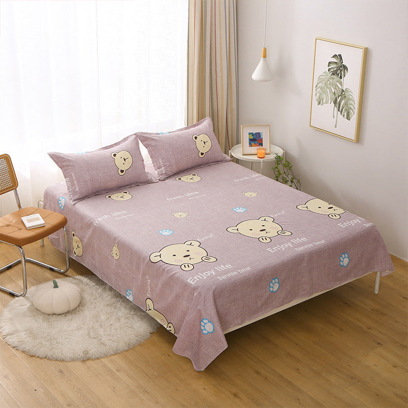Cozy, colorful cartoon bed sheets that make bedtime more fun and relaxing.