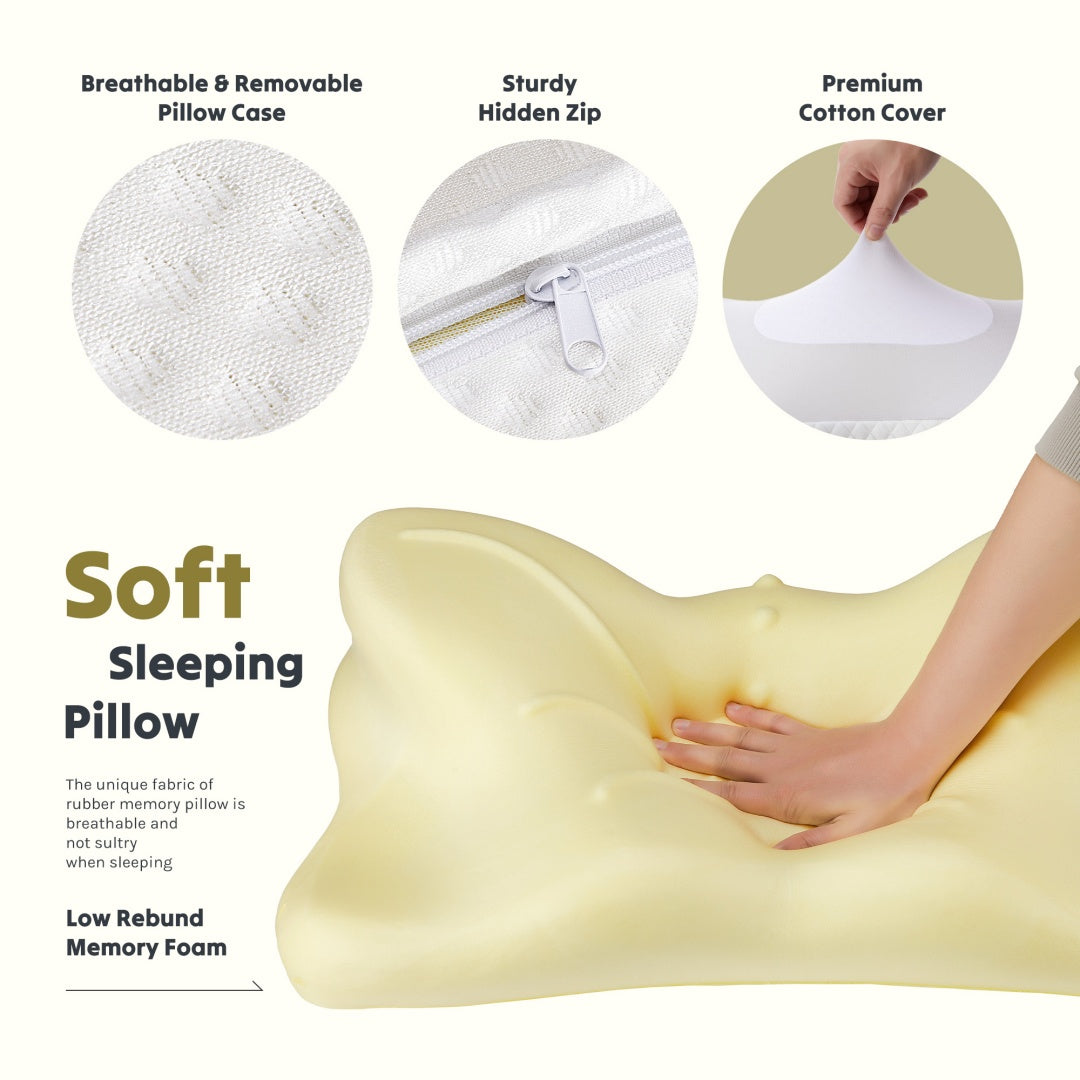 Ergonomic Cooling Neck Pillow for Deep, Restful, Recharging Sleep